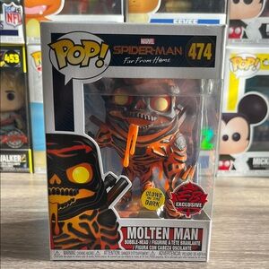 Funko Pop! Exclusive Molten Man with Glowing Orange and Black